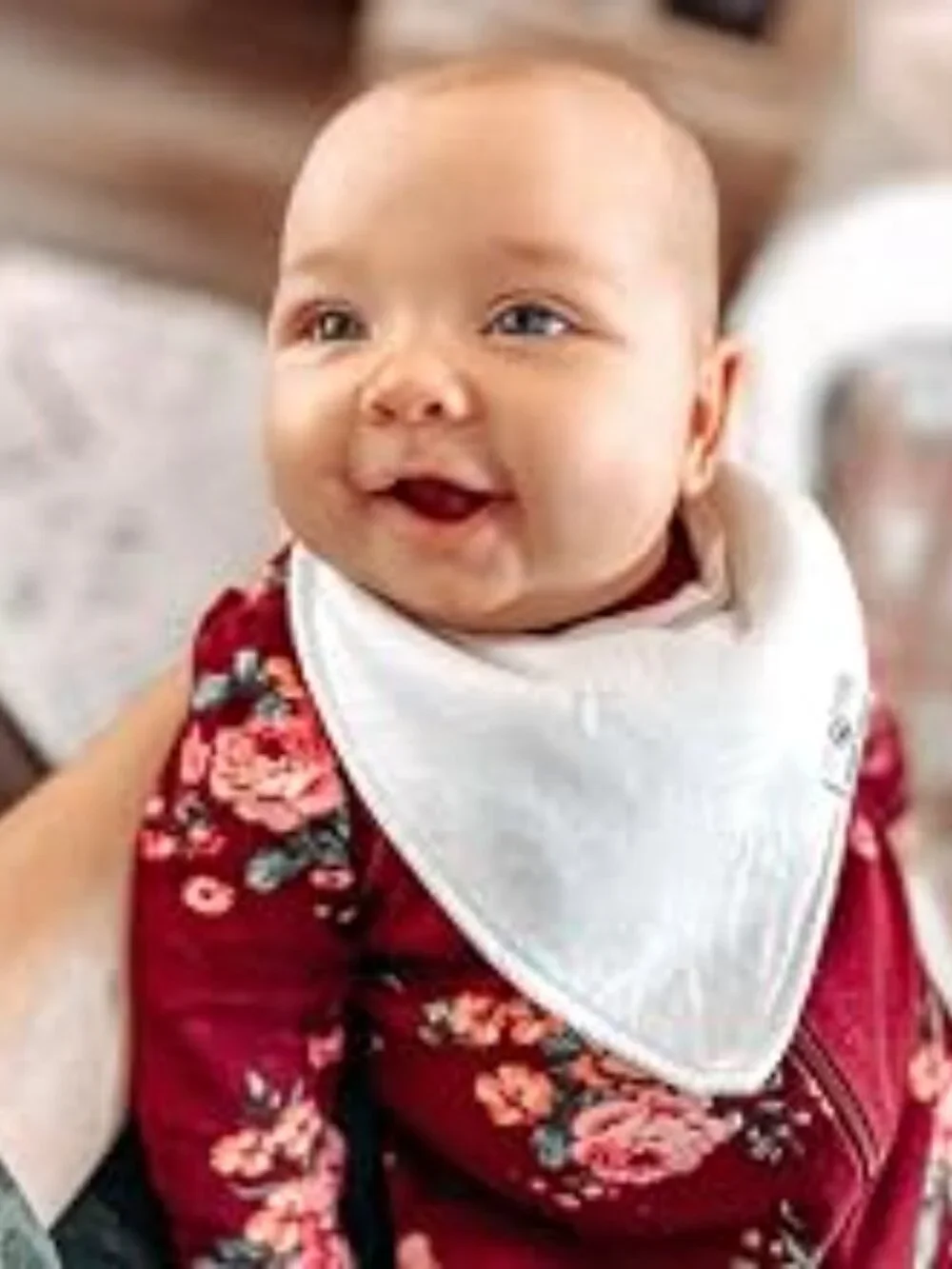 Diaper Squad 10 pack White Organic Cotton & Fleece Baby Bandana Drool Bibs Set
